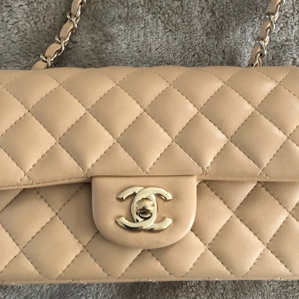 Chanel Tan Quilted Leather Mini Shoulder Bag - Picture 3 of 16